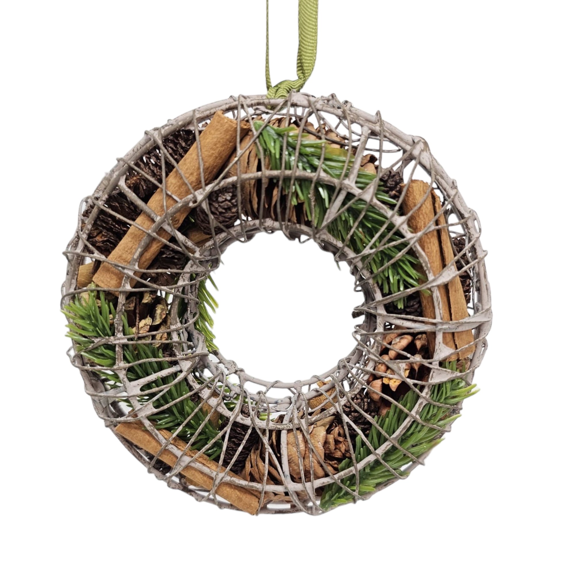 Aspen Wreath Ornament, 5"