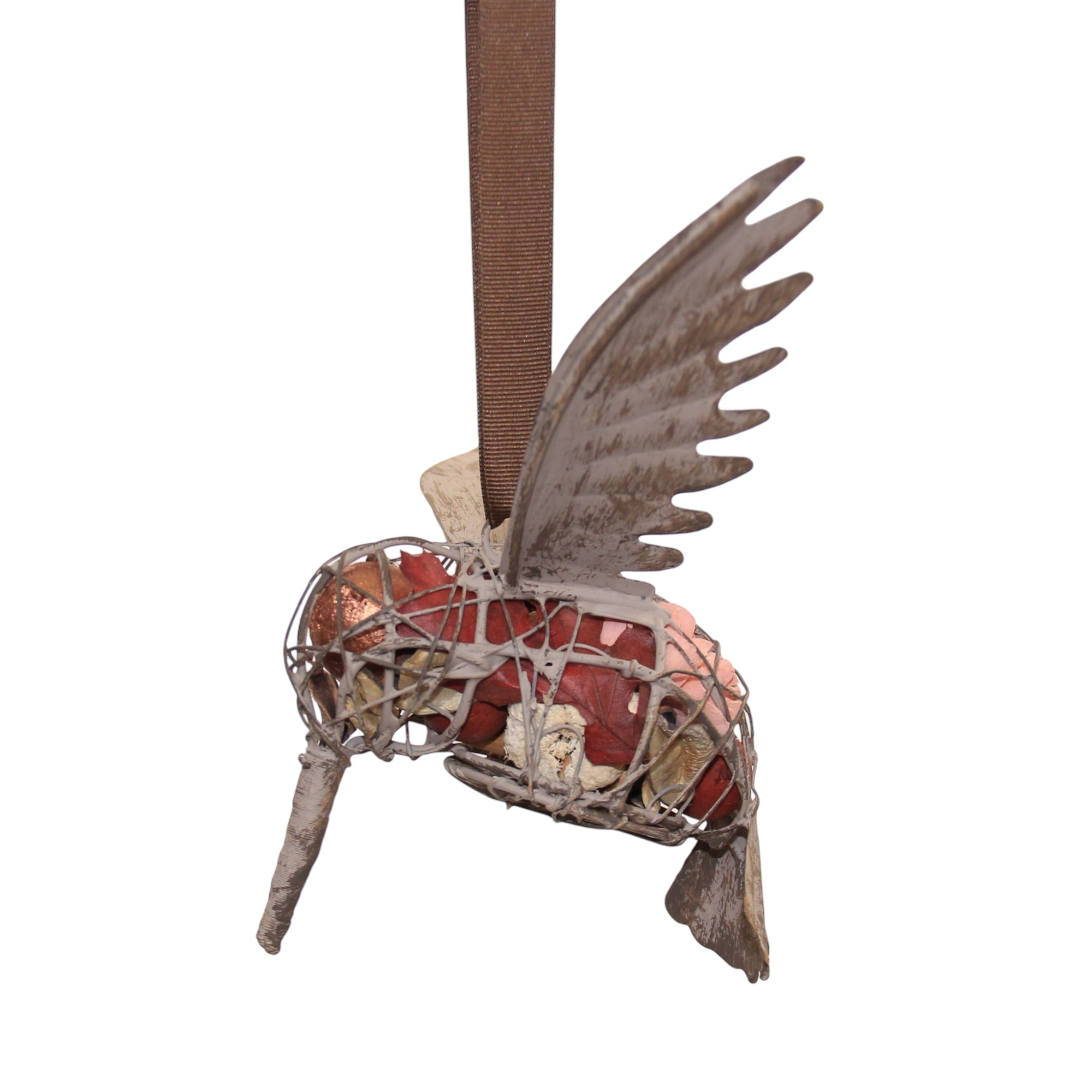 Autumn Rosewood Humming Bird Pomander, 7.5"