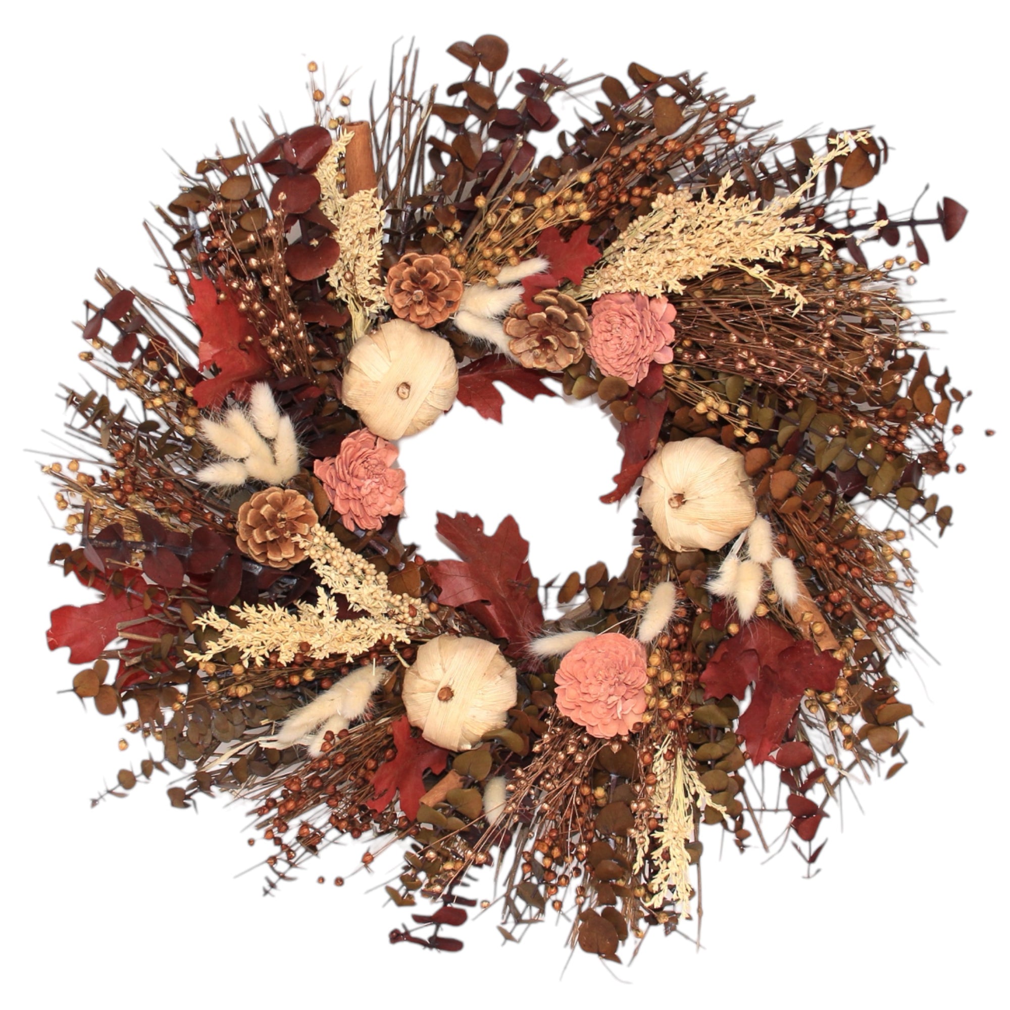 Autumn Rosewood 24" Wreath, No Fragrance