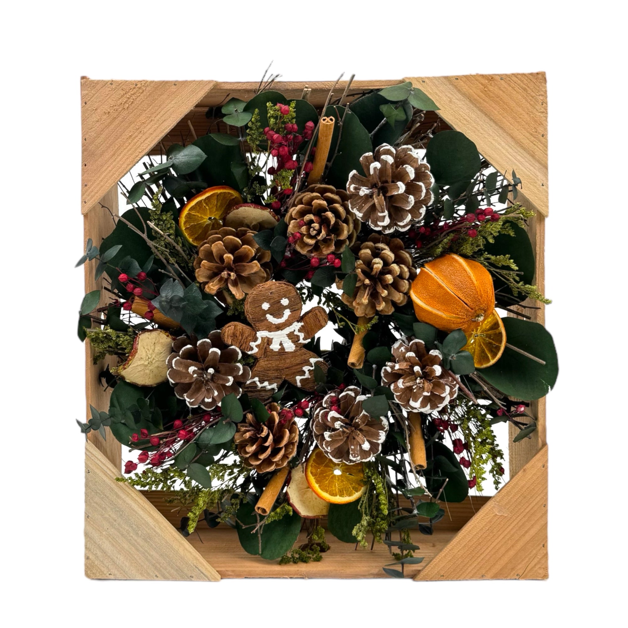 Gingerbread Wreath, 12"