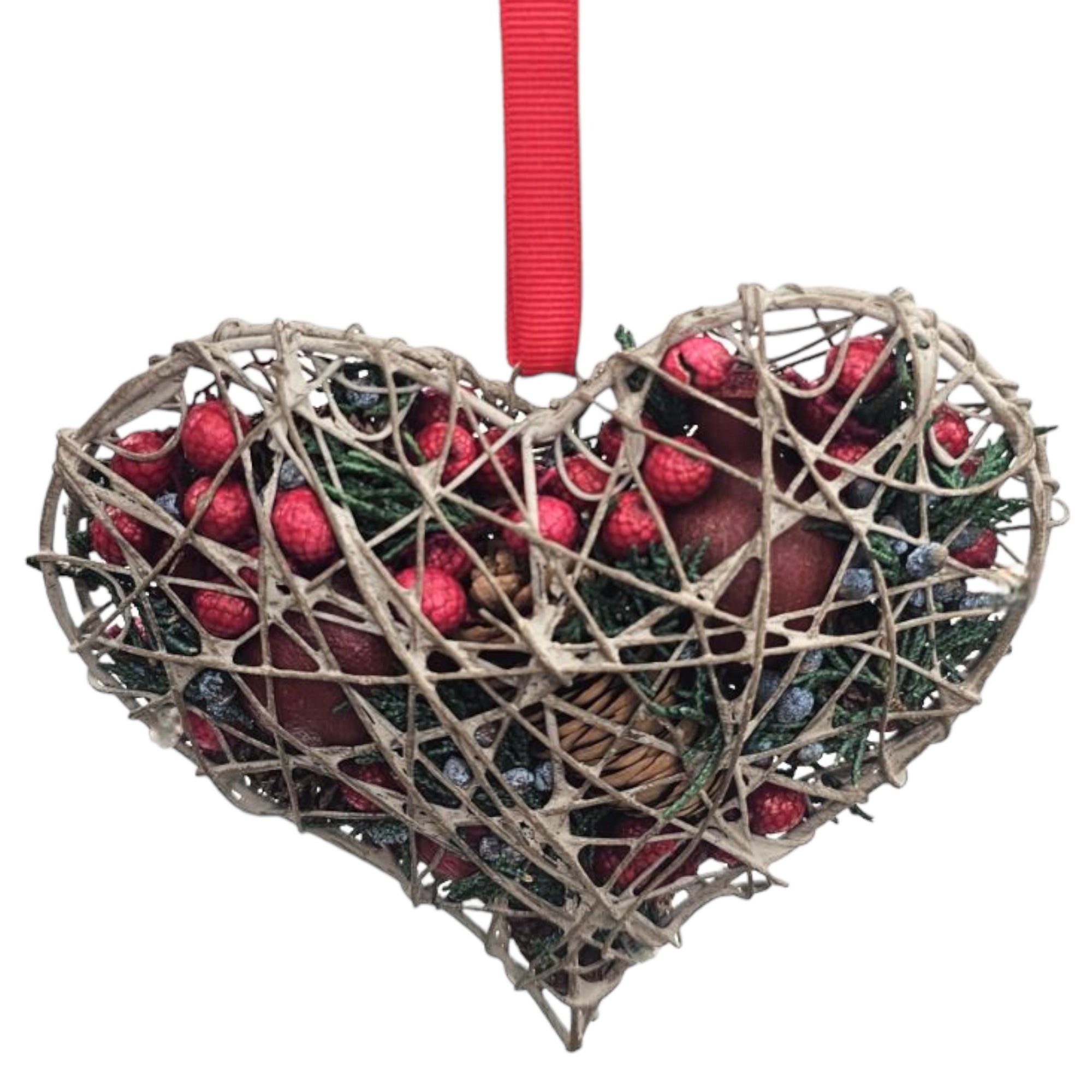 Holiday Greetings Heart Pomander, 5"