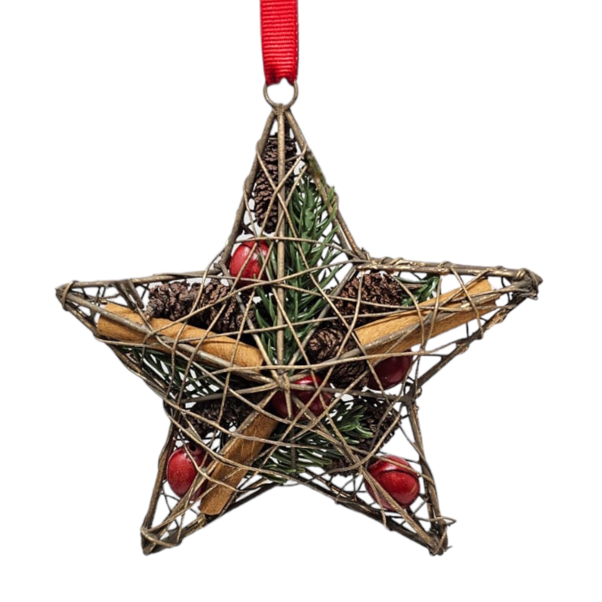 Holiday Greetings Star Ornament, 5"