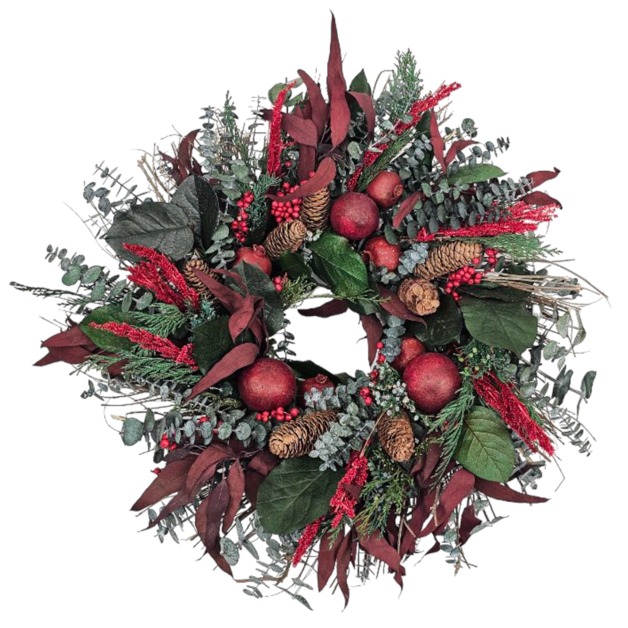 Holiday Greetings 24" Wreath, No Fragrance