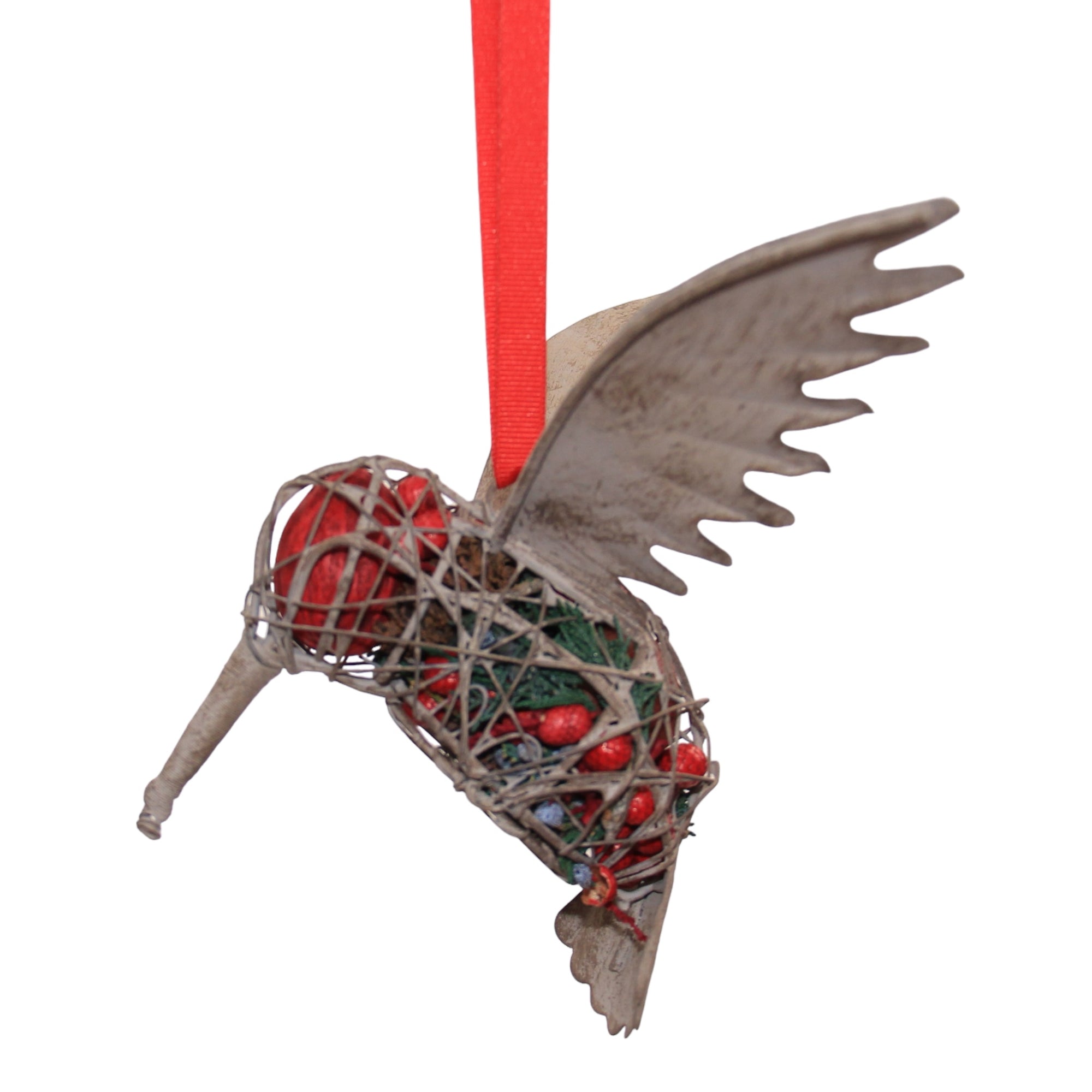 Holiday Greetings Humming Bird Pomander, 7.5"