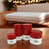 Holiday Greetings Pumice Candle