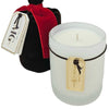 Holiday Swirl Candle in Velvet Bag, 10oz.