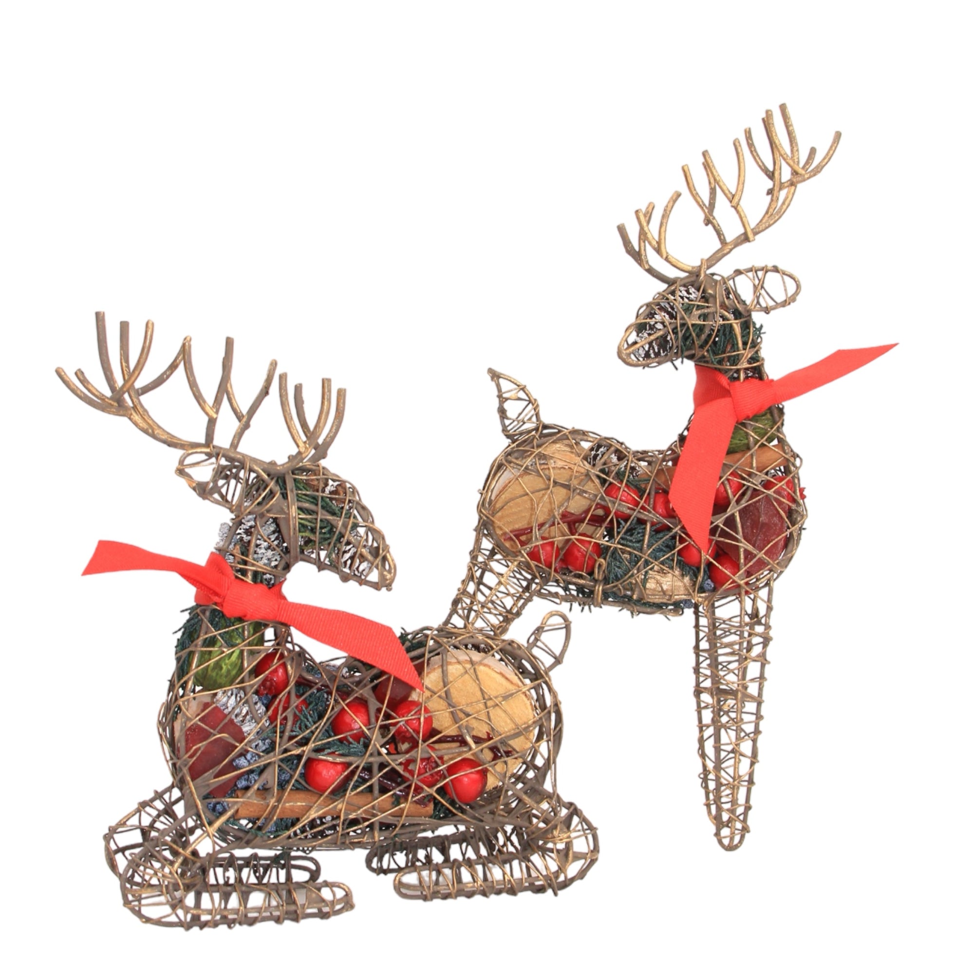 Jingle Jingle Deer Asst 3 ea Stand & Sit., 8"-10"