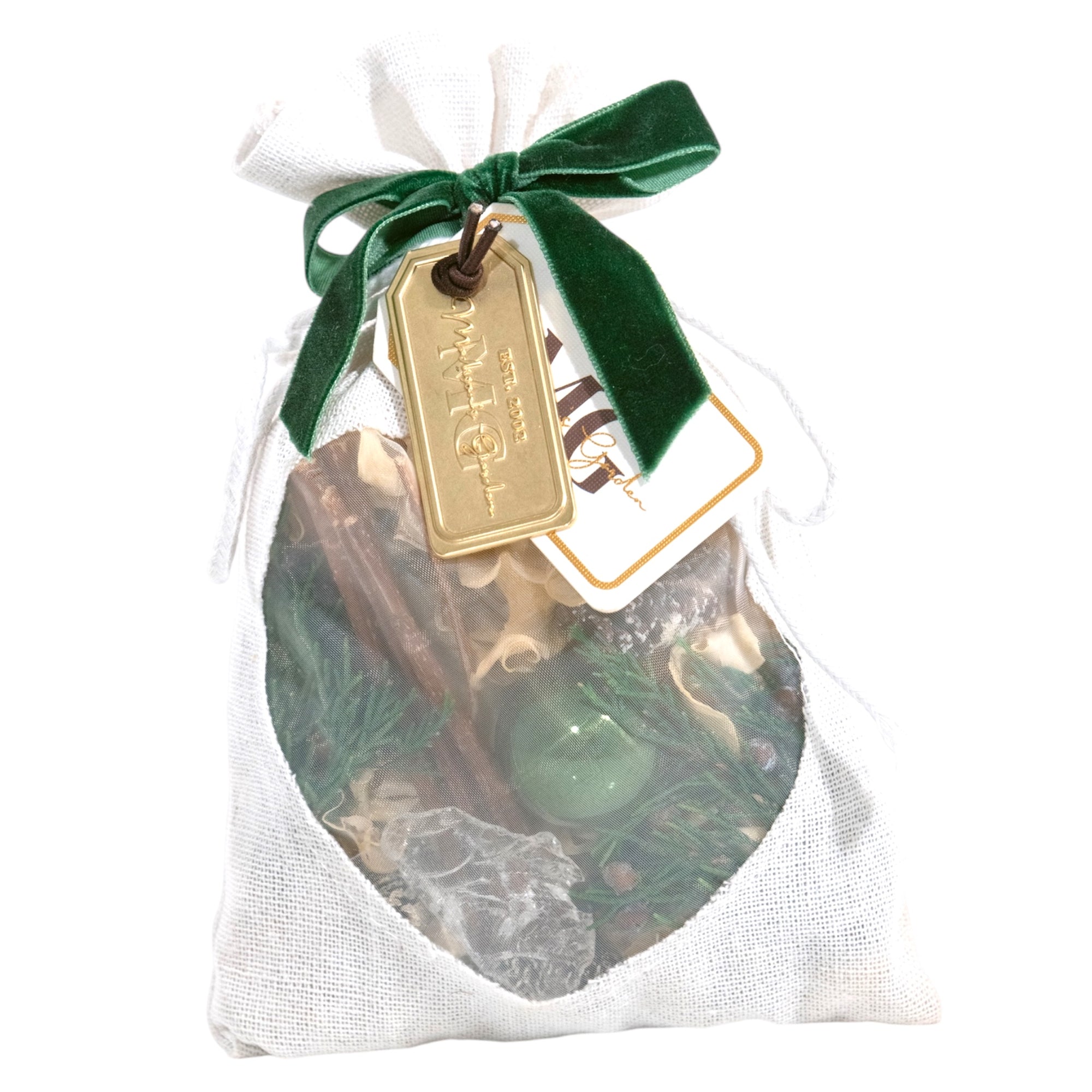 Iced Juniper Linen Sachet, 5" x 8", 3.5oz