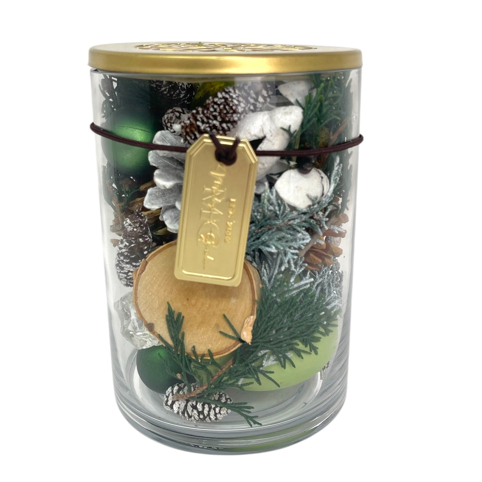 Iced Juniper Botanical Vase w/Lid, 7.5oz