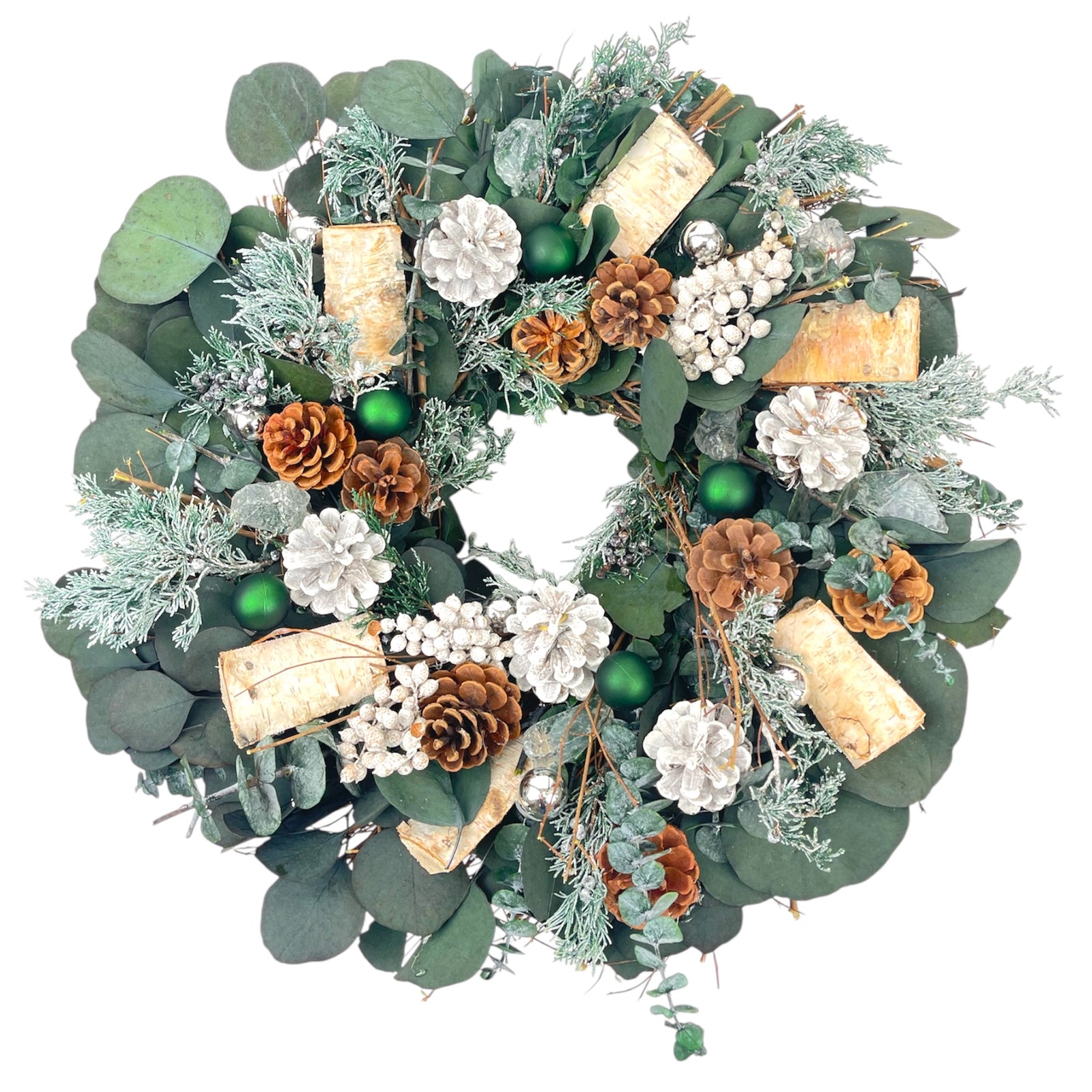 Iced Juniper 24" Wreath, No Fragrance