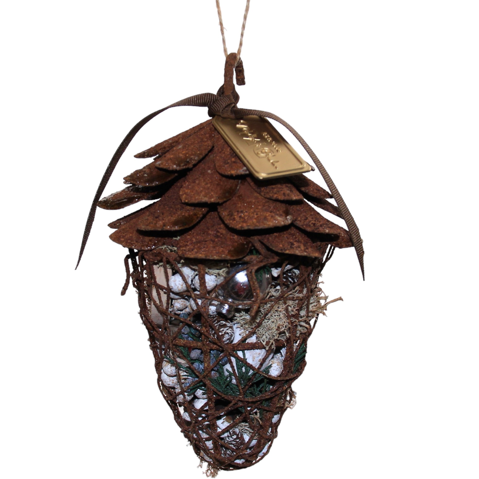 Log Cabin Pine Cone Pomander