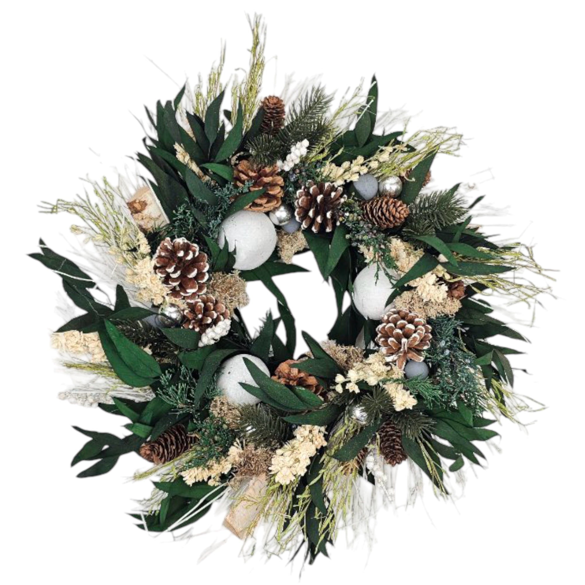 Log Cabin 24" Wreath, No Fragrance