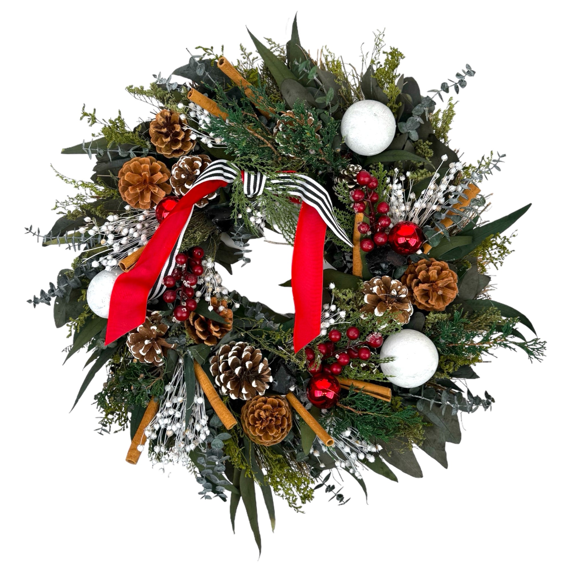 Naughty & Nice 24" Wreath, No Fragrance