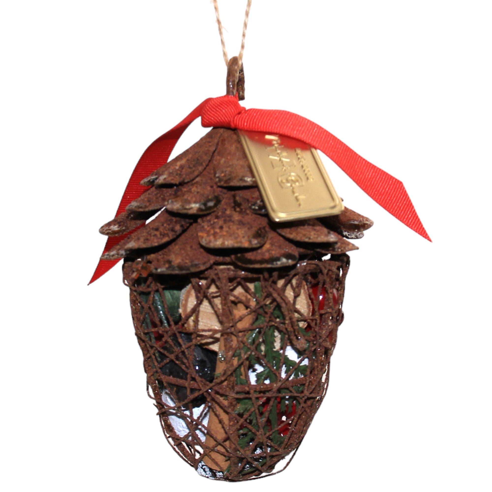 Naughty & Nice Pine Cone Pomander