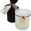 Holiday Swirl Candle in Velvet Bag, 10oz.