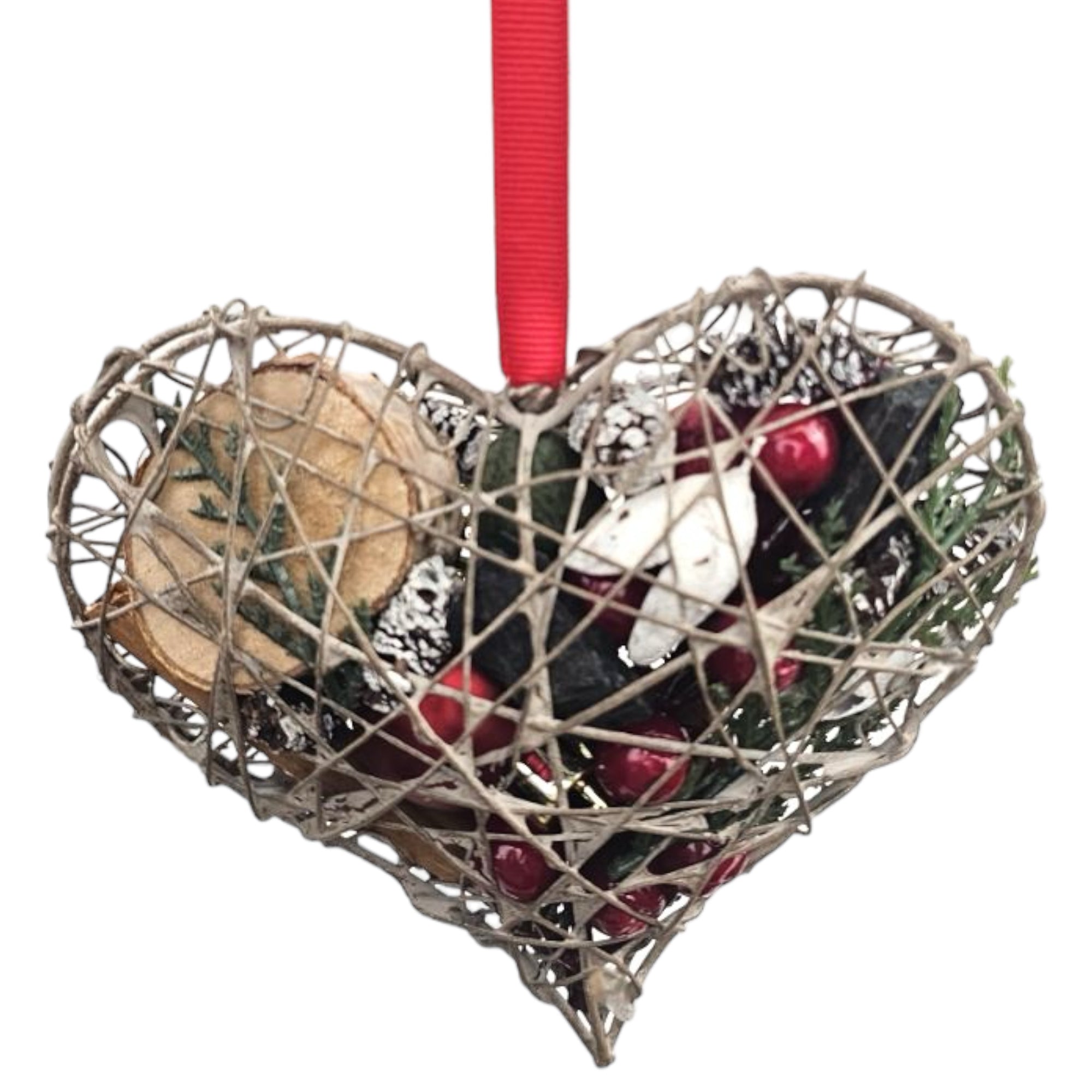 Naughty & Nice Heart Pomander, 5"