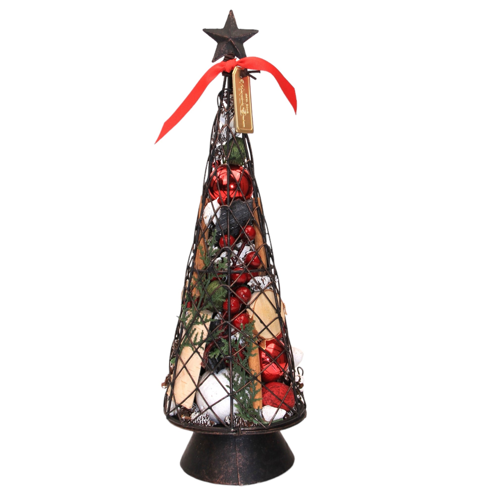 Naughty & Nice Tree w/ Star Top, 15"