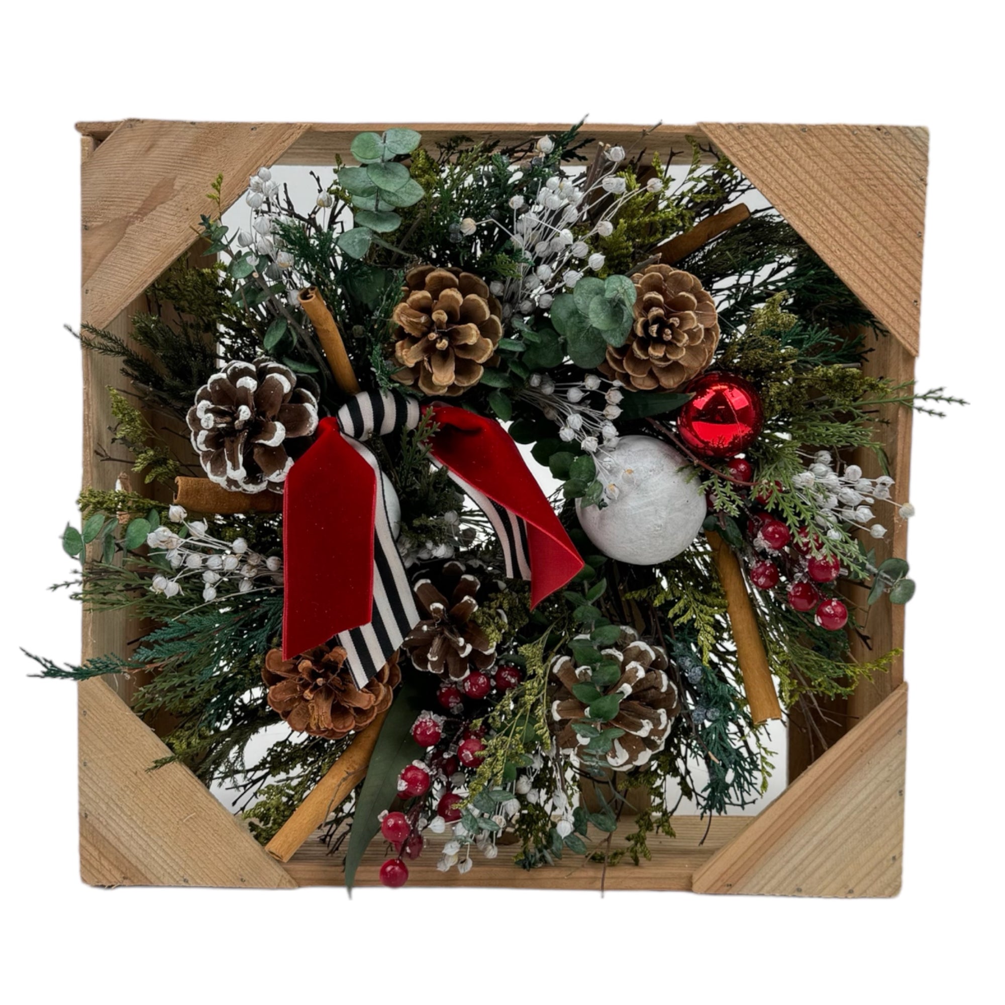 Naughty & Nice Wreath, 12"