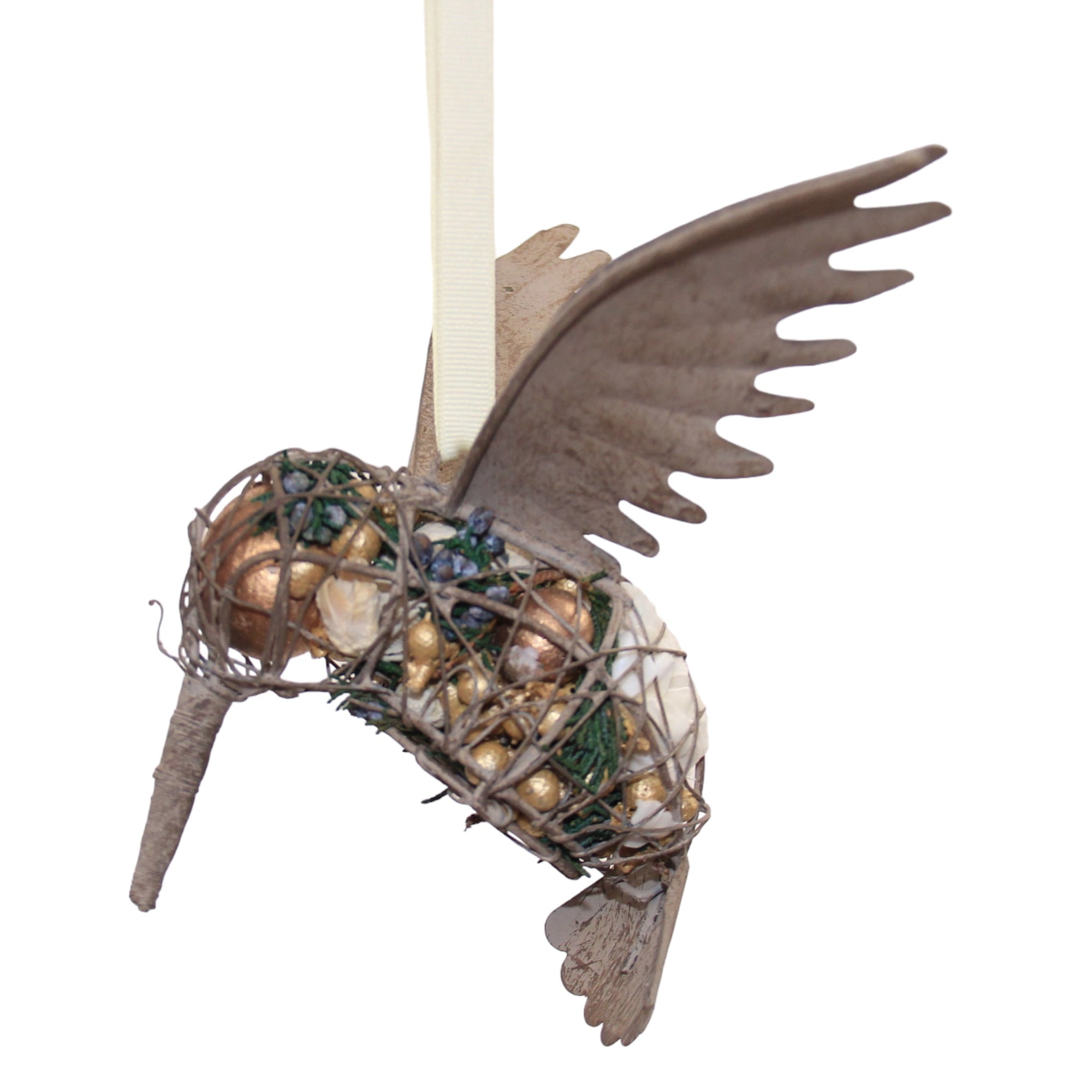 Old Fashioned Holiday Humming Bird Pomander, 7.5"