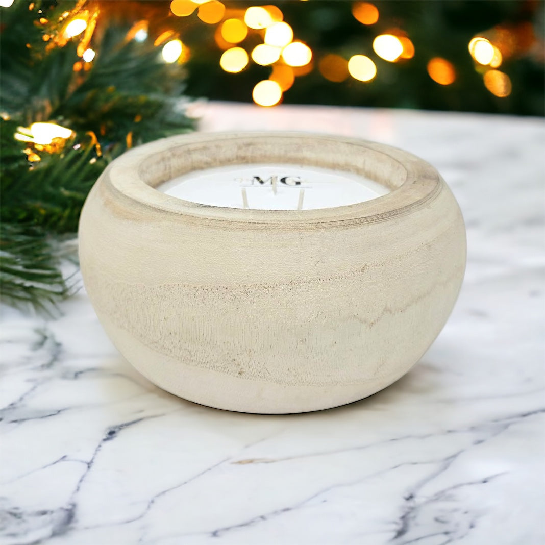 Paulownia Bowl Candle, 8.5" X 3.5"