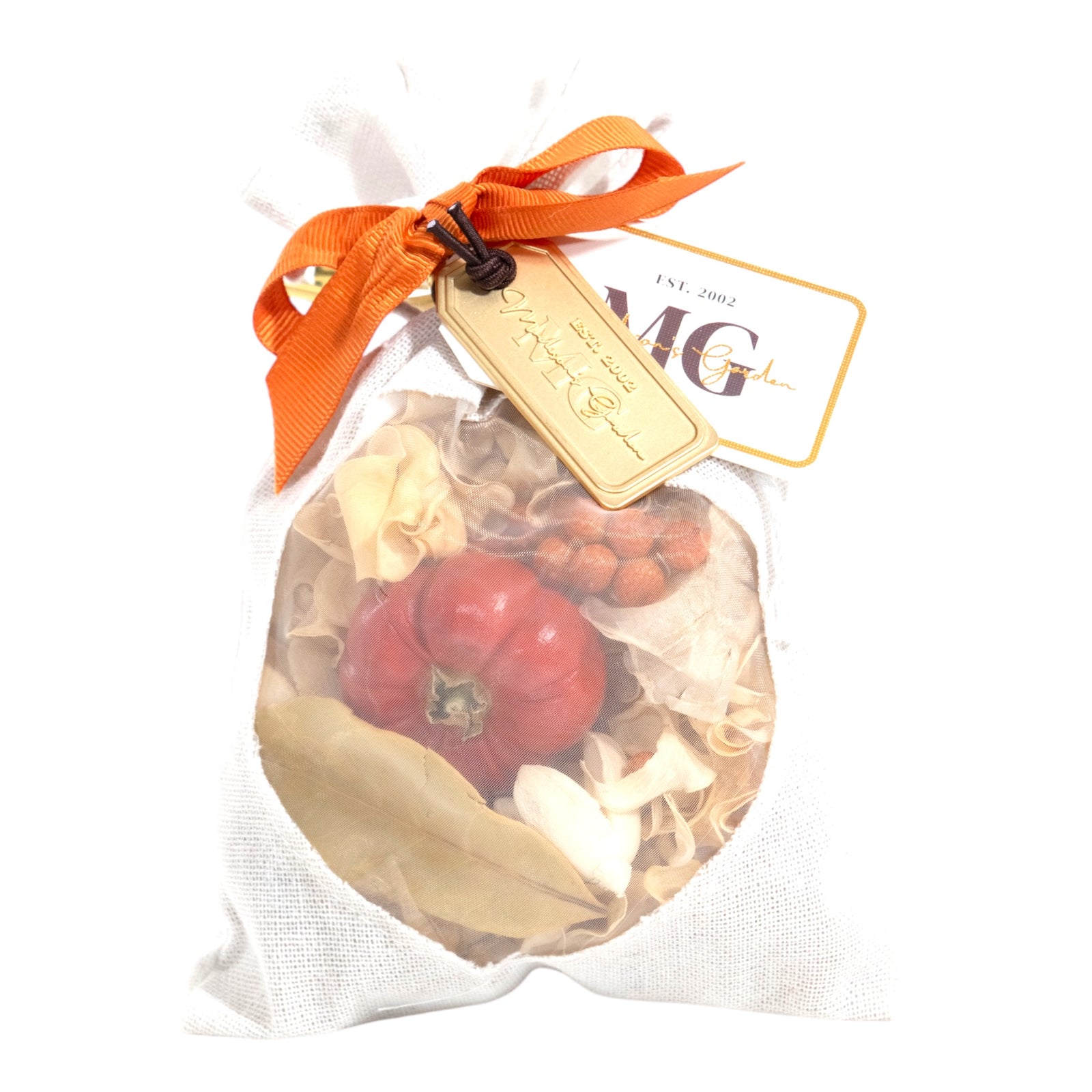 Pumpkin Linen Sachet, 5" x 8", 3.5oz