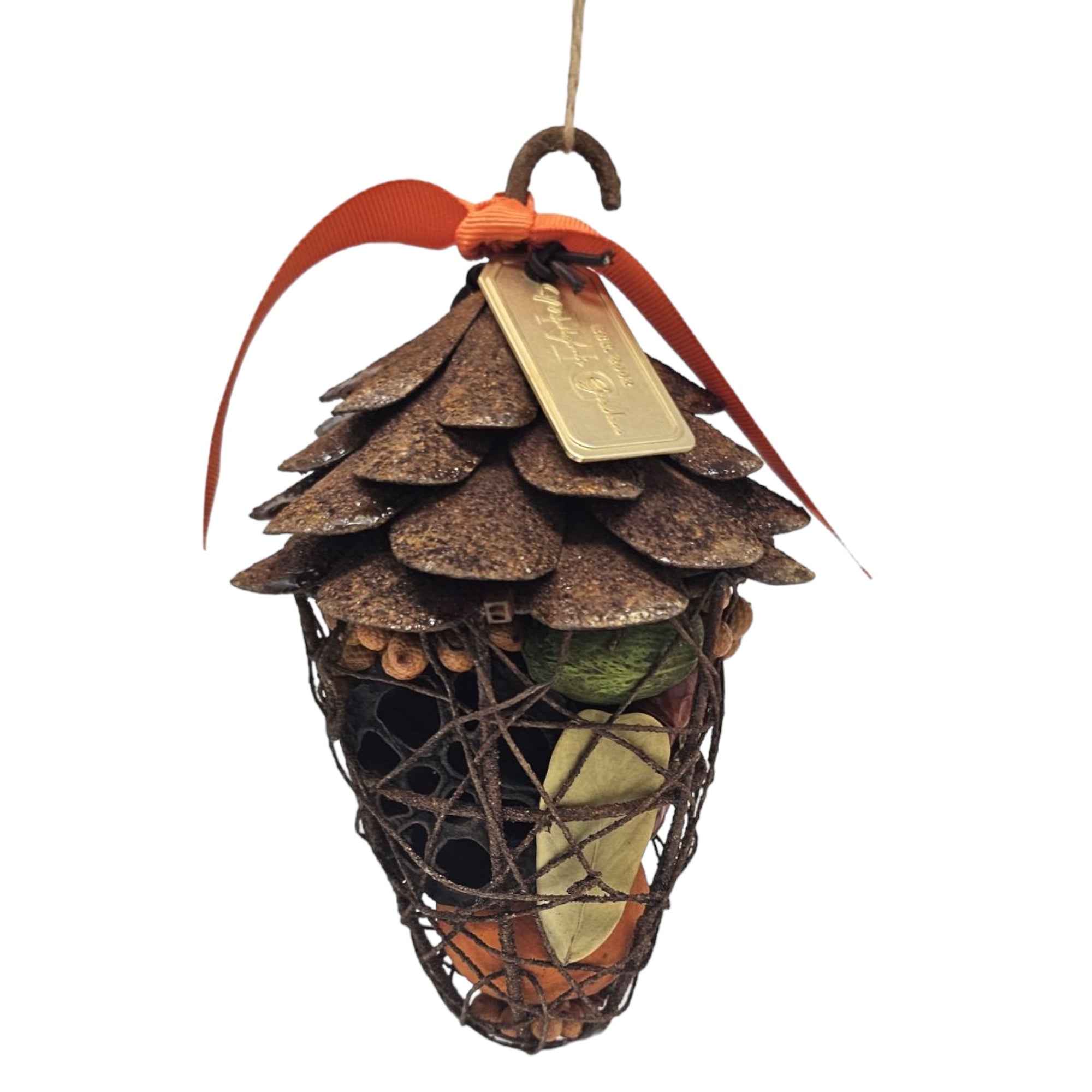 Pumpkin Pine Cone Pomander