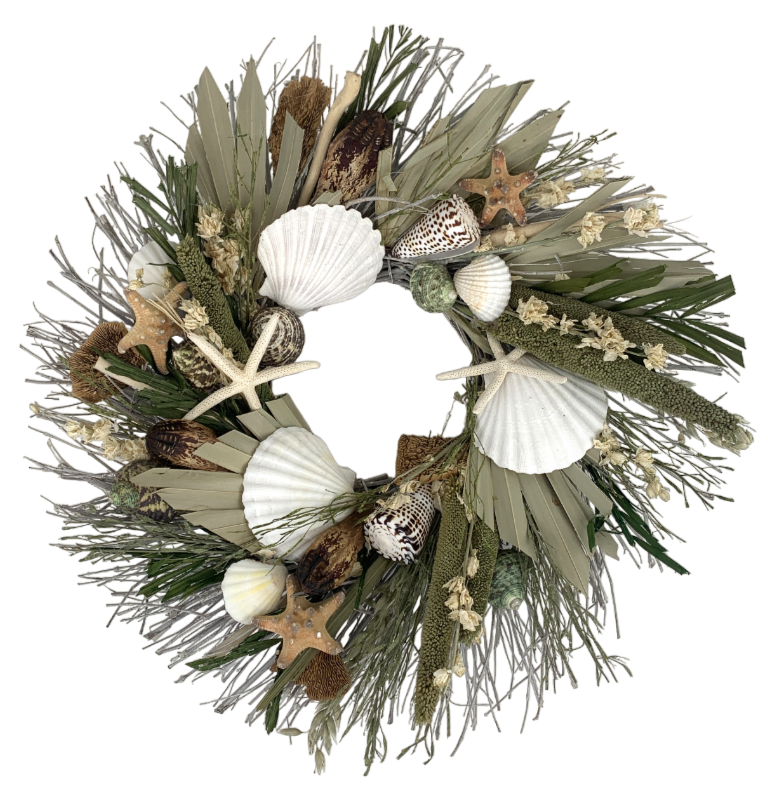 Glass Beach Wreath, 24"