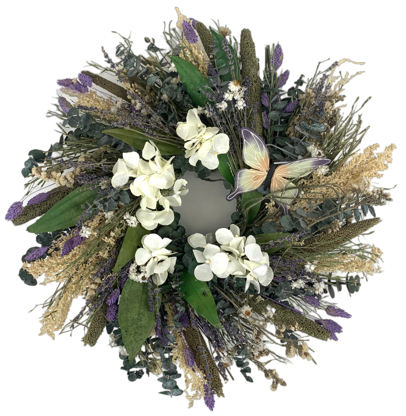 Lavender Vanilla Wreath, 24", no fragrence