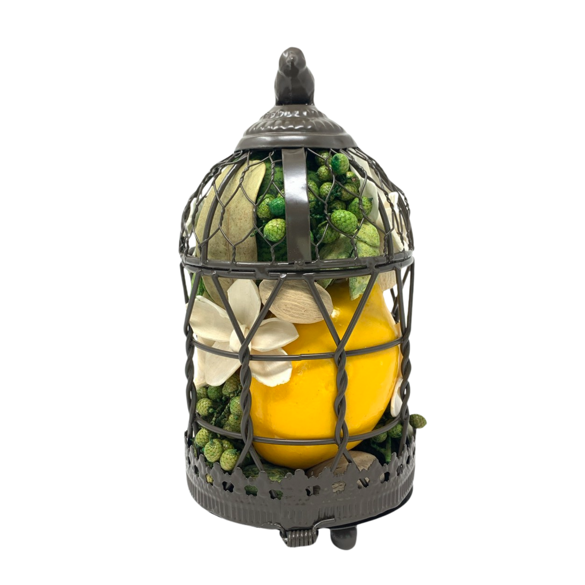 Lemon Orchard Bird Cage, 4" x 8"